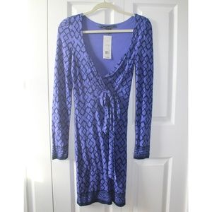 Blue French Connection Wrap Dress 8
